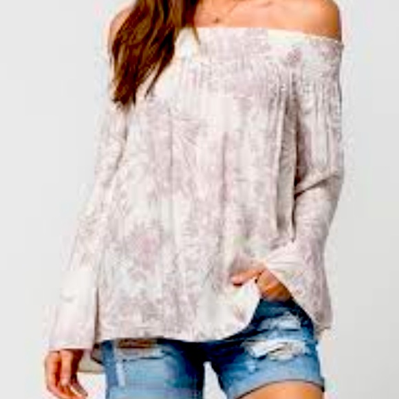 O'Neill Tops - O'Neill Top Off The Shoulder Jessie Muted Floral